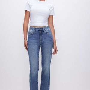 NWT Good American Good Legs Straight Jeans, Size 16